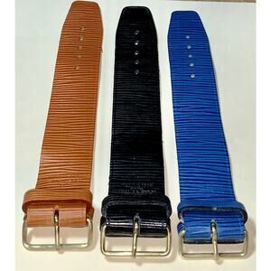 Louis Vuitton Black Epi Leather Strap Poignet - Goldtone France 1 Pc